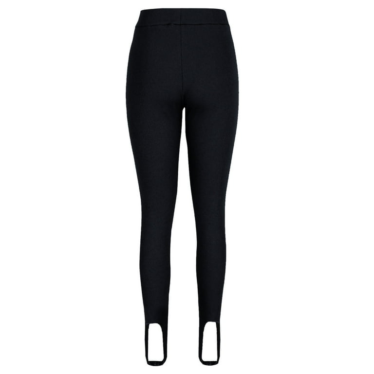 VEKDONE Stirrup Leggings for Women Stretchy High Waisted Slim Fit