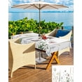 thumbnail image 5 of Hokiten Outdoor Tablecloths with Umbrella Hole & Zipper, Summer Botanical Floral Rectangle Tablecloth 60x120 Inch, Rustic Spring Flowers Waterproof Table Cloth, Patio/Pool/Picnic Table Covers, 5 of 7
