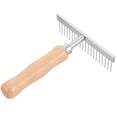 thumbnail image 2 of Miangastore Dematting Pet Comb Rake Shaped For Dog Cat With Wood Handle 1Pcs, 2 of 8