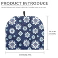thumbnail image 6 of HELLHERO Thanksgiving Blue and White Geometric Medallion Teapot Dust Cover Insulation Keep Warm for Friend, 6 of 6