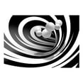 thumbnail image 3 of Tiptophomedecor 3D Illusion Wallpaper Wall Mural - Twisted In Black & White, 3 of 4
