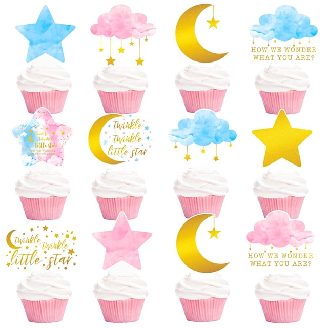Adornos para magdalenas LUCKYQUBE Twinkle Twinkle Little Star x48