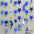 thumbnail image 2 of 2 uds estrellas de verano y luna reflectantes banderas de flores, decoración para fiesta de boda de cumpleaños, 2 of 5