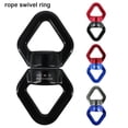 thumbnail image 2 of Baohd Swing Swivel 30KN Rotational Device Dance Hammock 360 Degree Climbing Rope Connector Mountaineering Spinner Swivels Hardware Black, 2 of 7