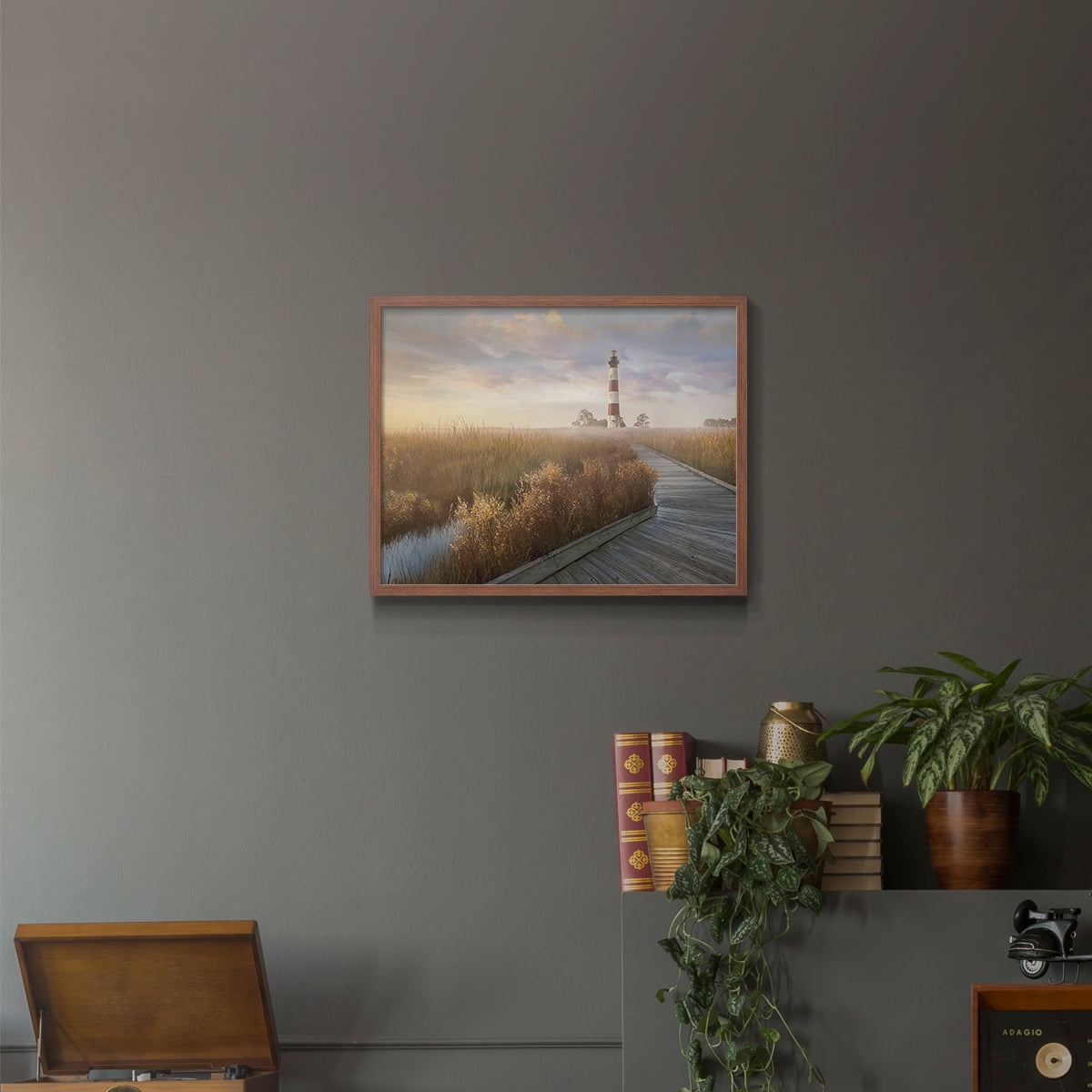 Private Path I by Mike Calascibetta - Restickable Framed Giclée Print