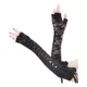 thumbnail image 3 of Guantes Largos De Encaje Con Listón Negros Mujer Sexi Gótico, 3 of 6