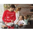 thumbnail image 3 of Old Glory Mens Flying Santa Sleigh Ugly Christmas Sweater Long Sleeve T Shirt, 3 of 6
