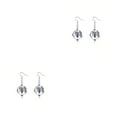 thumbnail image 3 of sweethay Pendientes de bola de discoteca, elegante, collar colgante de oreja, joyería estética, accesorios de disfraz de fiesta de baile de Type1 NO1, 3 of 6