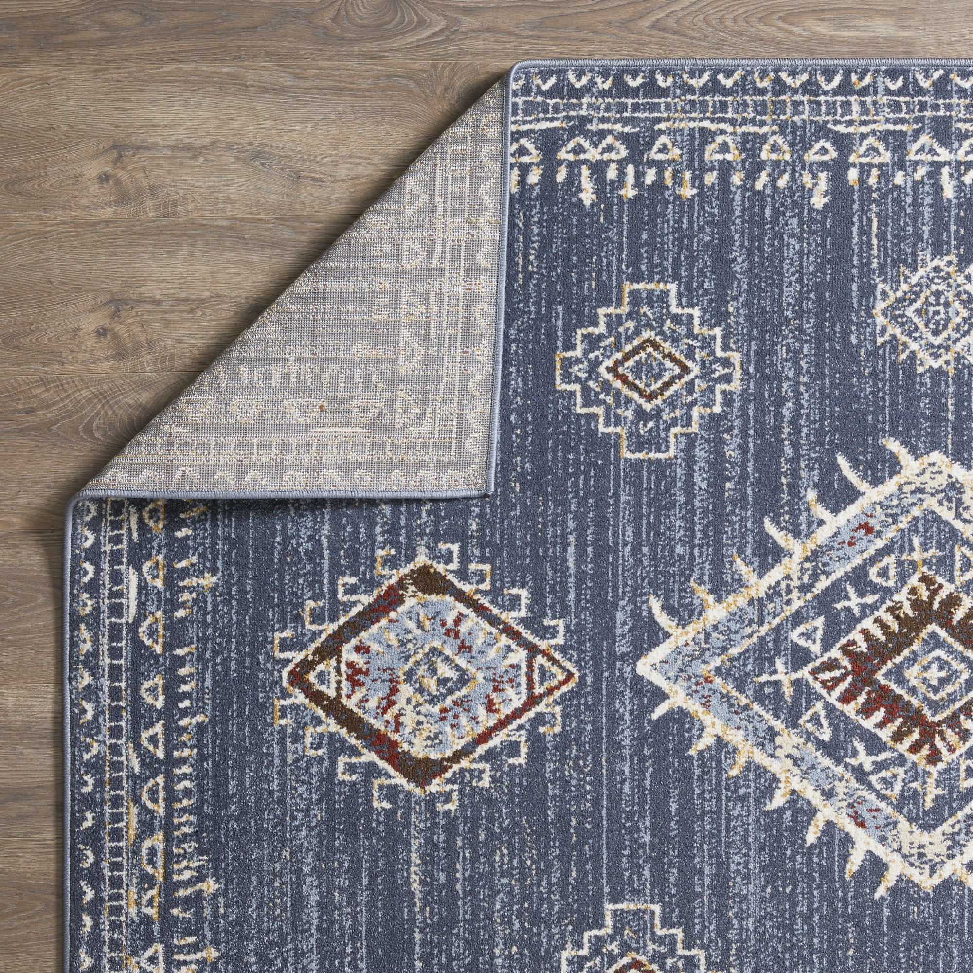 Loomaknoti Alsbrooke Temarnie 5' x 7' Blue Oriental Indoor Area Rug