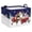 B, variant on Chnmavx Christmas Storage Bag, Large Capacity Canvas Organizer with Santa Sleigh Snowflake Pattern, Foldable Clothes Blanket Storage Bin for Bedroom Closet, 1Pc