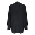 thumbnail image 5 of QUYUON Women's Cardigan Discount Long Sleeve Cardigan for Women Plus Size Polyester Open Front Cardigan Women Cardigan Jacket Style Q-5584 Winter Knit Sweater Outerwear Coat Black L, 5 of 7