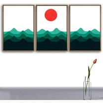 IDEA4WALL 3 Piece Framed Canvas Wall Art for Living Room, Bedroom Nordic Simple Style Canvas Prints for Modern Home Decoration Ready to Hang