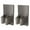 Gray, variant on 2-Pack Self Adhesive Broom Holder Wall Mount - Heavy Duty No Drill Broom Organizer for Garage Closet Kitchen, Plastic Storage Rack for Brooms Mops Tools, Peel and Stick Adhesive(Black)