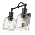 thumbnail image 3 of 2 Light Bath Vanity In Industrial Style-12.25 Inches Tall And 16 Inches Wide Z-Lite 734-2V-Mb, 3 of 5