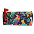 thumbnail image 3 of Colorful Parrot Bird and Leaf Magnetic Mailbox Covers 25.5" X 21" Post Letter Box Wraps Waterproof Garden Yard Outdoor Decoration, 3 of 9