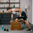 thumbnail image 4 of Yes4All Wooden Plyo Box for HIIT, HIIT Workout - Vintage - Moss Brown - 16 x 14 x 12, 4 of 6