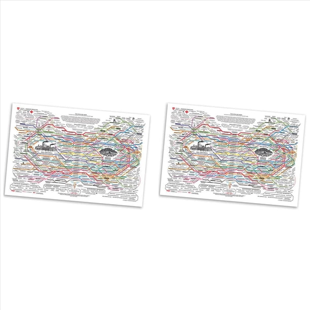 2X Póster Web Curativo, Gráfico de Naturales, Lienzo, Arte de Pared, Póster Horizontal, Impresión de Carteles de Salud Mental