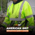 thumbnail image 2 of Sudadera con capucha SafetyShirtz SS360 Hi Vis para hombre, 3XL, clase 3, ANSI, 2 of 7