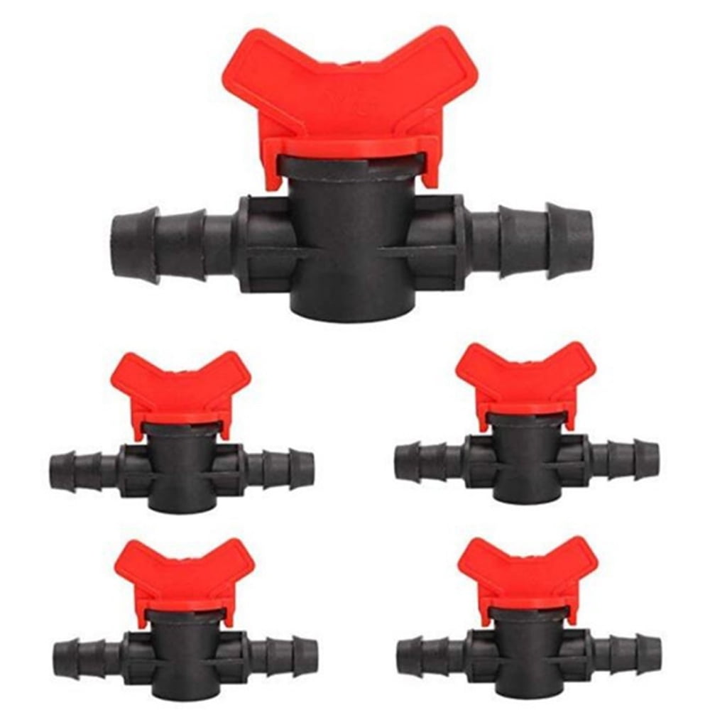 5 Pcs Drip Irrigation Valve Double Male Drip Irrigation Kits Gate