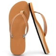 thumbnail image 5 of Bkhluea Women Distressed Suede Stitch Detail Thong Flat Flip Flop Sandals Slip On Casual Footwear For Beach Home Outdoor Daily Summer Walking Shopping, 5 of 6
