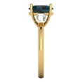 thumbnail image 3 of Clara Pucci 14K Yellow Gold 2.5ct LondonBlueTopaz Three-Stone Ring, 3 of 7