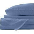thumbnail image 2 of Organic Cotton Bed Sheets Set - 1000TC Split Cal King Size Ultra Sky Blue - 5 Piece Bedding - 100% Extra Long Staple, Soft Sateen Weave Bedsheets - Fits 15" Deep Pocket Mattress, 2 of 8