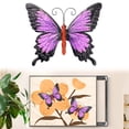 thumbnail image 5 of Large Metal Butterfly Purple and Color Outdoor Garden Home Decor Wall Art, 5 of 7