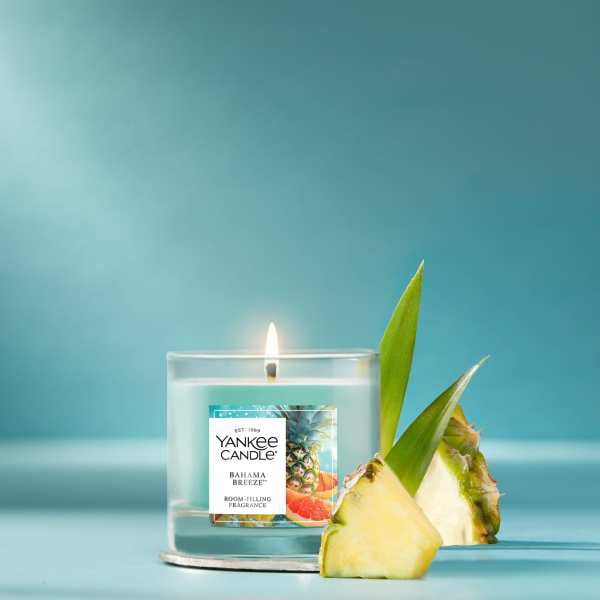 Yankee Candle Small Tumbler Scented Single Wick Jar Candle, Bahama Breeze, 4.3 oz (Pack of 2)
