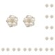 thumbnail image 1 of Tocado de perlas artificiales Sonducket 2 piezas Aleación Diamantes de imitación Brillantes, 1 of 6