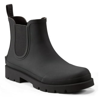 HUNTER SUFFOLK MEN RAIN BOOTS - Black / Red Multi / 13 - Walmart.com