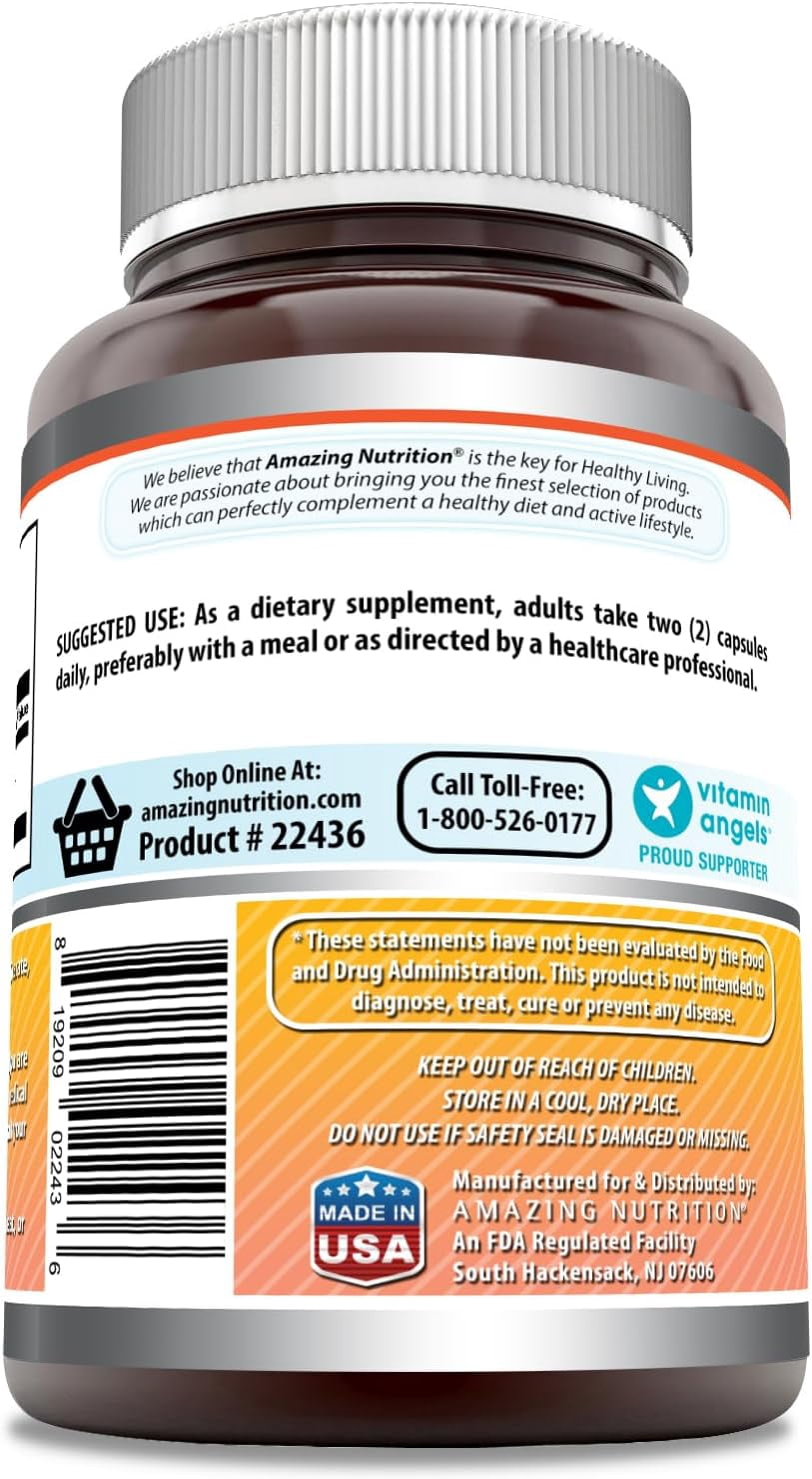 Amazing Formulas Berberine 1000mg Per Serving 360 Capsules Supplement | Non GMO | Gluten Free | Made in USA