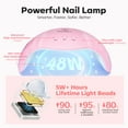 thumbnail image 3 of Kit de uñas de gel Poly Extension Modelones con lámpara UV/LED de 48 W, 3 of 8