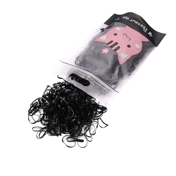 Banda de pelo delgado Pequeña cola de caballo Elásticos para el cabello La vida cotidiana de gran tamañoColorful Rubber Band Kids Girl Colorido Moda desechables banda de goma elástica