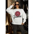 thumbnail image 7 of Women's Gameday Couture  White Tampa Bay Buccaneers Script Logo Oversized Premium Fleece Pullover Sweatshirt, 7 of 7