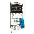 thumbnail image 6 of Mango Steam Deluxe Wall Mounted Closet/Wardrobe Jewelry & Earrings Organizer (Metal, Black), 6 of 11