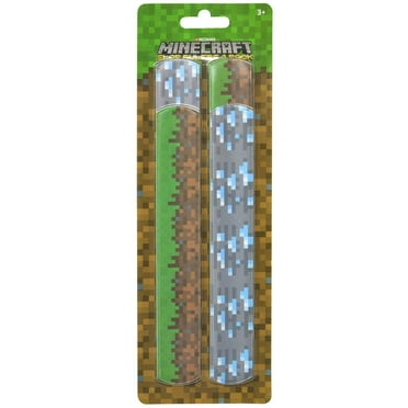 Minecraft 4pk Design Slap Wrist Bracelets, 2 Piece