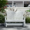 thumbnail image 2 of Wildridge Heritage Double Glider, White, Outdoor Weather Resistant Poly Patio Furniture, 2 of 4