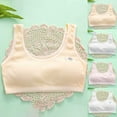 thumbnail image 2 of Training Bras for Girls Kids Girls Solid Wire Free Soft Stretchy Bralettes Training Bras Bralettes Girls Sports Bras Grey 10 Years-14 Years, 2 of 7