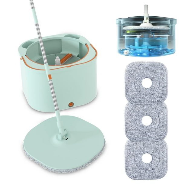 Moosoo Mop and Bucket with Wringer set, Self Separate Clean and Dirty
