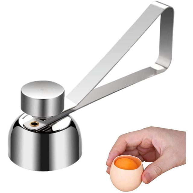 Cortador de huevos pasados por agua perfecto para huevos duros crudos o blandos.