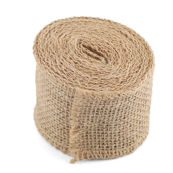 Burlap Ribbon Roll,1M/3M/5M Rustic Wedding Decor Decorative Jute Fabric Burlap Roll Meticulously Designed