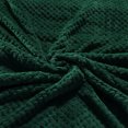 thumbnail image 6 of Exclusivo Mezcla Waffle Textured Soft Fleece Blanket, Queen Size Bed Blanket, Cozy Warm and Lightweight (Forest Green, 90"x90"), 6 of 6