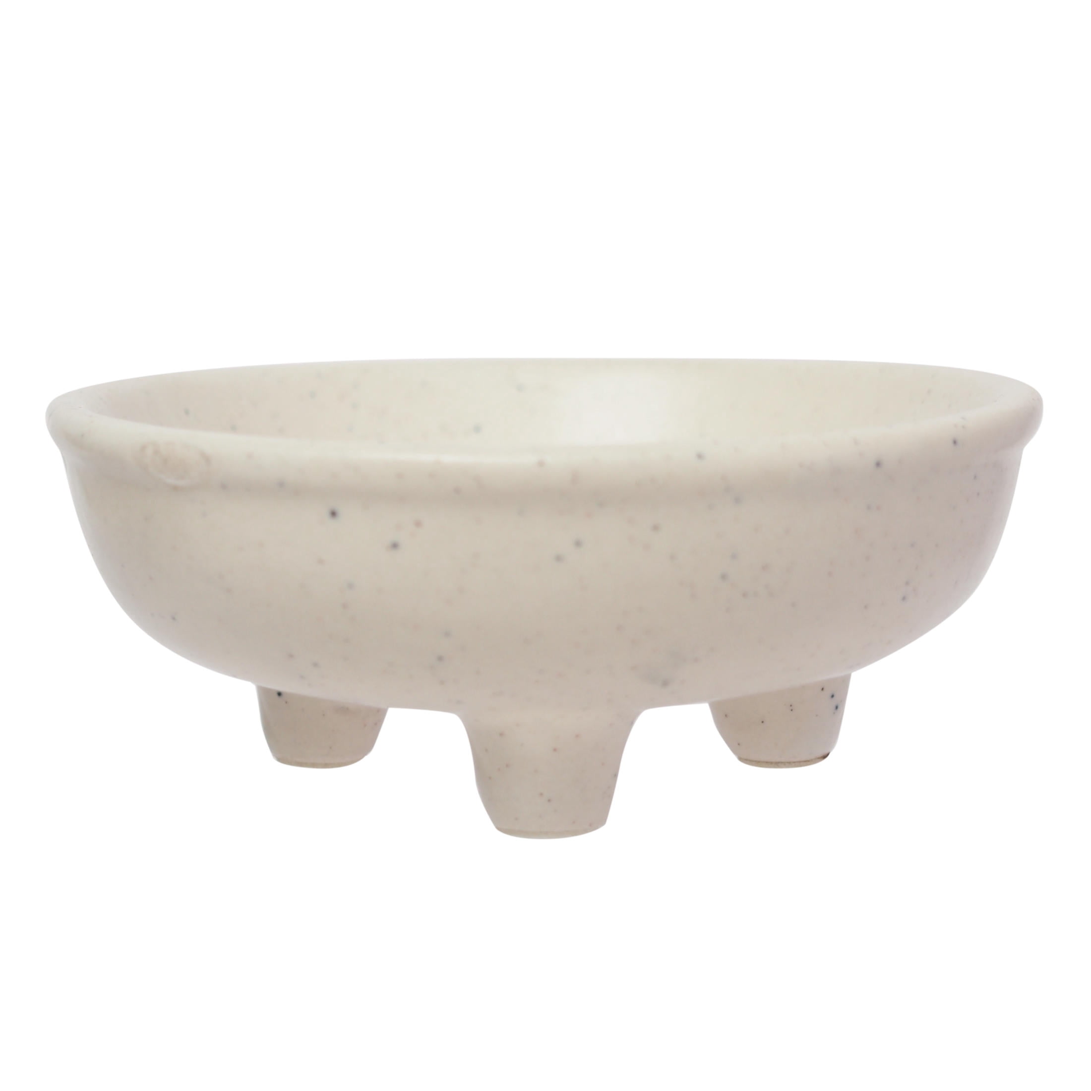Better Homes & Gardens Premium Cream Speckled Ceramic Incense Stick and Cone Holder