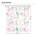 thumbnail image 5 of Kids Shower Curtain Girls Rainbow Dinosaur Dino Funny Fairy Animal Cartoon Cute Horse Pink Flower 72Wx72L Inch Lovely Rabbit Bathroom Set Princess Bath Curtain Bathtub Accessories Home Decor, 5 of 6