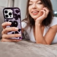 thumbnail image 3 of for iPhone 13 Pro Max Case Glitter, Luxurly Plated 3D Heart, Cute Bling Sparkle Love Hearts Phone Case for iPhone 13 Pro Max, Soft Shockproof Protective Clear Case for Women Girls, Purple, 3 of 13