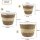 thumbnail image 2 of Cesta para macetero de pasto marino, 3 uds., cubierta tejida para maceta, macetas, cesta de almacenamiento, contenedores para plantas para decoración del hogar (Beige), 2 of 5