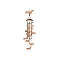 thumbnail image 2 of Dachshund Dog Wind Chimes for Outside,Metal Windchimes,Dachshund Dog Gifts for Women/Men,Wind Chime Garden Decor Outdoor,Memorial/Housewarming/Birthday/Festival Gifts,Front Yard Decor 7.87in, 2 of 6