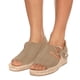 thumbnail image 1 of Sandalias de punta abierta con cuña y suela de cuerda de cáñamo con hebilla vintage informal para mujer, zapatos para mamá Wmkox8yii nm1132, 1 of 3