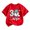 AB163 Red, variant on Bainana Boys Short Sleeve T Shirts Number Three Print Casual Tops Big Kids Birthday Tees
