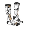 thumbnail image 4 of Lsque French Bulldog 2 Printed Crew Socks Men's Women's LightWeight Thin Casual Calf Socks ,Knee High Socks,Cotton Socks, 4 of 9